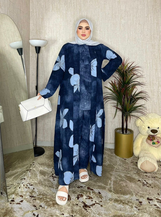 Enssemble 3pieces warda انصونبل من ثلات قطع